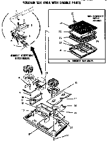 Section 3 Diagram and Parts List for CVSE36B  Thermador Cooktop