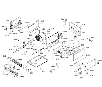 Compressor Diagram and Parts List for T24IF70NSP 47 Thermador Freezer