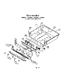 Burner Box Assembly Diagram and Parts List for RDF30RS(PRIOR-9707)  Thermador Range