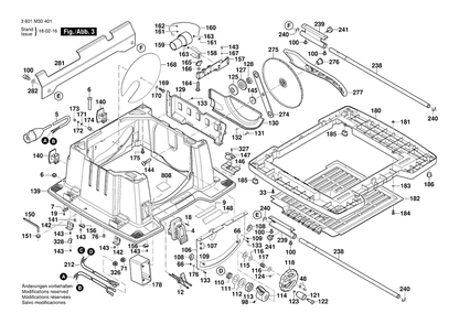 Diagram 3 Diagram and Parts List for GTS10XC 3 601 M30 431 Bosch Table Saw
