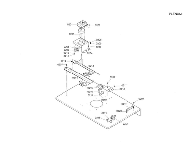 Plenum Diagram and Parts List for HBN5045AUC 01 Bosch Wall Oven