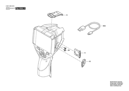 Section 1 Diagram and Parts List for GTC600C 3601K835K1 Bosch Miscellaneous