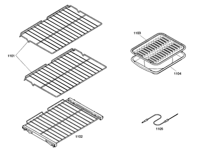 Shelf Assy Diagram and Parts List for MEMC301ES01  Thermador Microwave