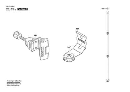 Part Location Diagram of 1619P04421 Bosch Tool CLAMP