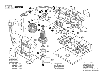 Part Location Diagram of 2607200223 Bosch On-Off Switch
