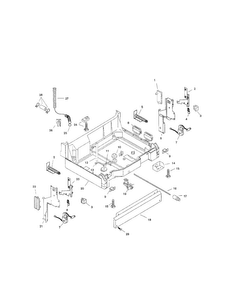 Base Diagram and Parts List for SHU5315UC 12 Bosch Dishwasher
