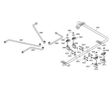 Valves/manifold Diagram and Parts List for SGS304FS 02 Thermador Cooktop