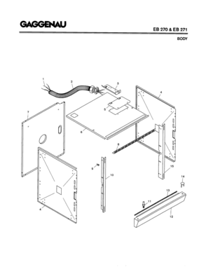 03 - BODY Diagram and Parts List for EB270-630  Bosch Range
