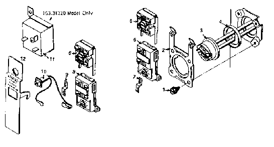 Functional Replacement Parts Diagram and Parts List for 15331240  Kenmore Water Heater