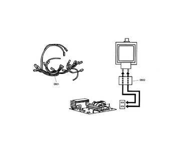 Lead Wire Harness Diagram and Parts List for PODMW301-01  Thermador Wall Oven