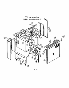 Slide-in Range (rdds30qw(prior-9708)) Diagram and Parts List for RED30VQW PRIOR-9708 Thermador Range