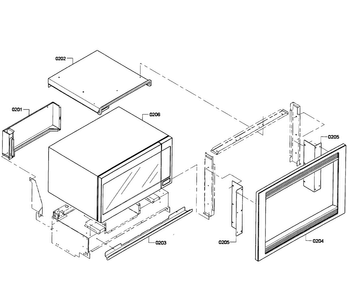 Trim Kit Diagram and Parts List for HBL8750UC 05 Bosch Microwave Oven Combo