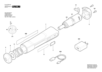 Part Location Diagram of 1600A017HA Dremel Housing