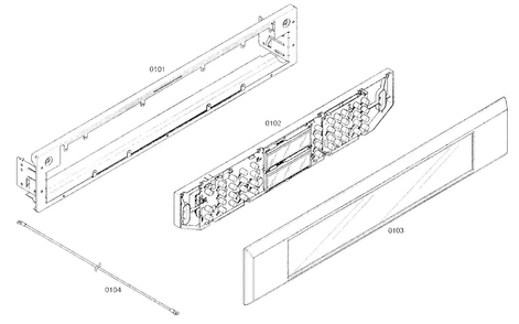 Part Location Diagram of 00144695 Bosch GLASS FRONT PANEL