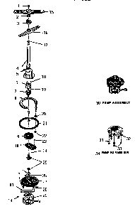 Pump Diagram and Parts List for EIITHD4800  Thermador Dishwasher