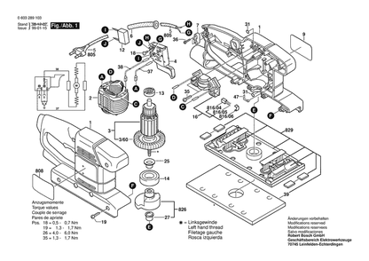 Part Location Diagram of 2604460125 Bosch Power Supply Cord