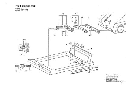 Section 1 Diagram and Parts List for GBS100SCHLRA 1608932006 Bosch Miscellaneous