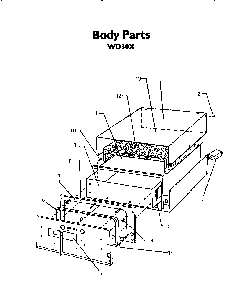 Body Diagram and Parts List for WD30XP  Thermador Warming Drawer