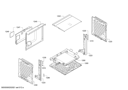Diagram 6 Diagram and Parts List for HBE5452UC-35  Bosch Wall Oven