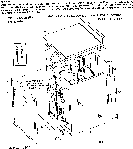Non-functional Replacement Parts Diagram and Parts List for 153311010  Kenmore Water Heater