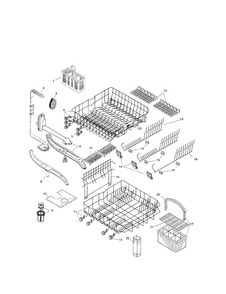 Racks Diagram and Parts List for SHI6805UC 06 Bosch Dishwasher