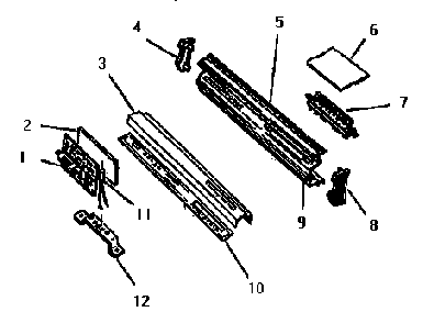 Control Panel Diagram and Parts List for TD123  Thermador Dishwasher