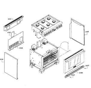 Part Location Diagram of 00687125 Bosch PANEL