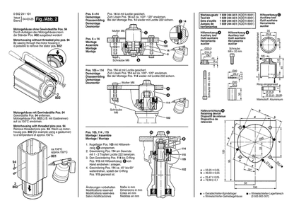Section 2 Diagram and Parts List for 0602241102  Bosch Sander Grinder
