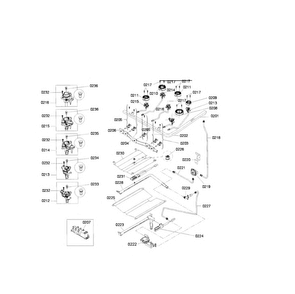 Valve Assy Diagram and Parts List for HGS3053UC 06 Bosch Range