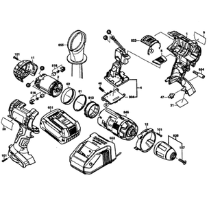 Bosch 37618-01 Diagram and Parts List for 37618-01  Bosch Cordless Drill