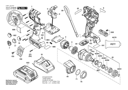 Part Location Diagram of 1600A0385P Bosch Tool COVER UNIT