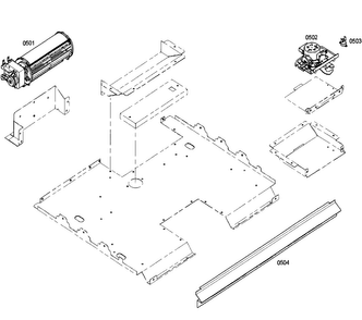 Vent Diagram and Parts List for HBN5660UC 02 Bosch Wall Oven