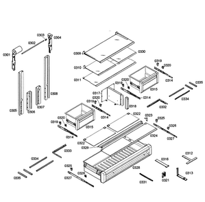 Refrigerator Diagram and Parts List for T36IT71NNP 07 Thermador Refrigerator
