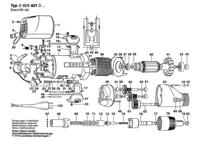 Part Location Diagram of 1603120022 Bosch Pressure Spindle