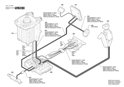 Figure 10 Diagram and Parts List for 3611J17110 GBH 18V-40 C Bosch Hammer Drill