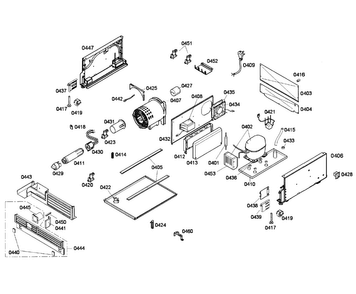 Compressor Diagram and Parts List for T18ID80NLP 35 Thermador Freezer