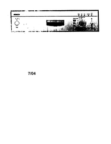 Control Panel Diagram and Parts List for SHU66E05UC 14 Bosch Dishwasher