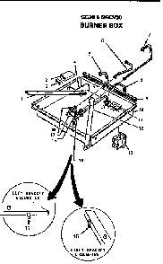 Section 4 Diagram and Parts List for GG3601  Thermador Cooktop