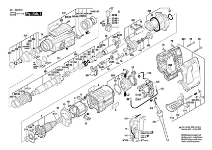 Part Location Diagram of 16170006C9 Bosch Tool TOOL HOLDING FIXTURE