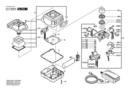 Part Location Diagram of 2610A07346 Bosch Tool LM CAM$ BD XYZ VIAL DIODE ASSY