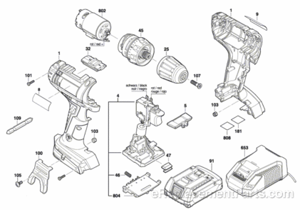 Part Location Diagram of 2609110342 Bosch Tool SCREWDRIVER BLADE