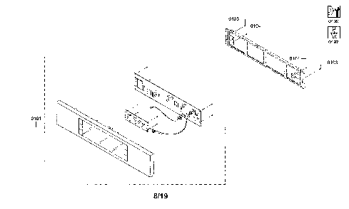 Control assembly Diagram and Parts List for HMCP0252UC 01 Bosch Microwave