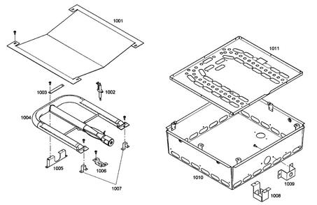 Right Oven 2 Diagram and Parts List for PRG486ELG03  Thermador Range