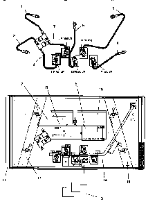 Section 6 Diagram and Parts List for GGS365  Thermador Cooktop