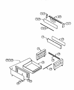 Storage Drawer And Base Diagram and Parts List for REF30  Thermador Range