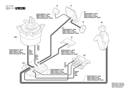 Diagram 3 Diagram and Parts List for GBH18V-34CF 3 611 J14 080 Bosch Hammer Drill
