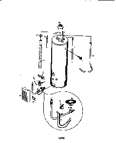 75 Gallon Diagram and Parts List for 153330750  Kenmore Water Heater