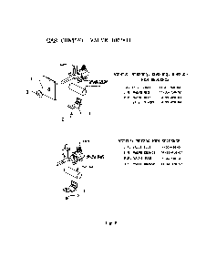 Gas Control Valve Detail Diagram and Parts List for RDF30RS(PRIOR-9707)  Thermador Range