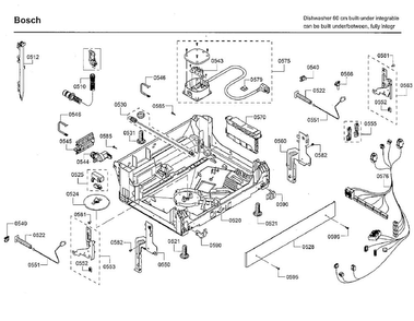 Part Location Diagram of 00746492 Bosch PANEL-BASE