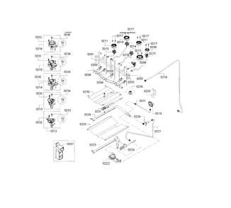 Valve Assy Diagram and Parts List for HGS3053UC 12 Bosch Range